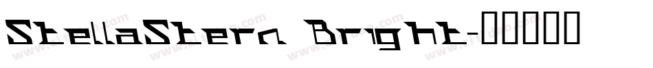 StellaStern Bright字体转换
